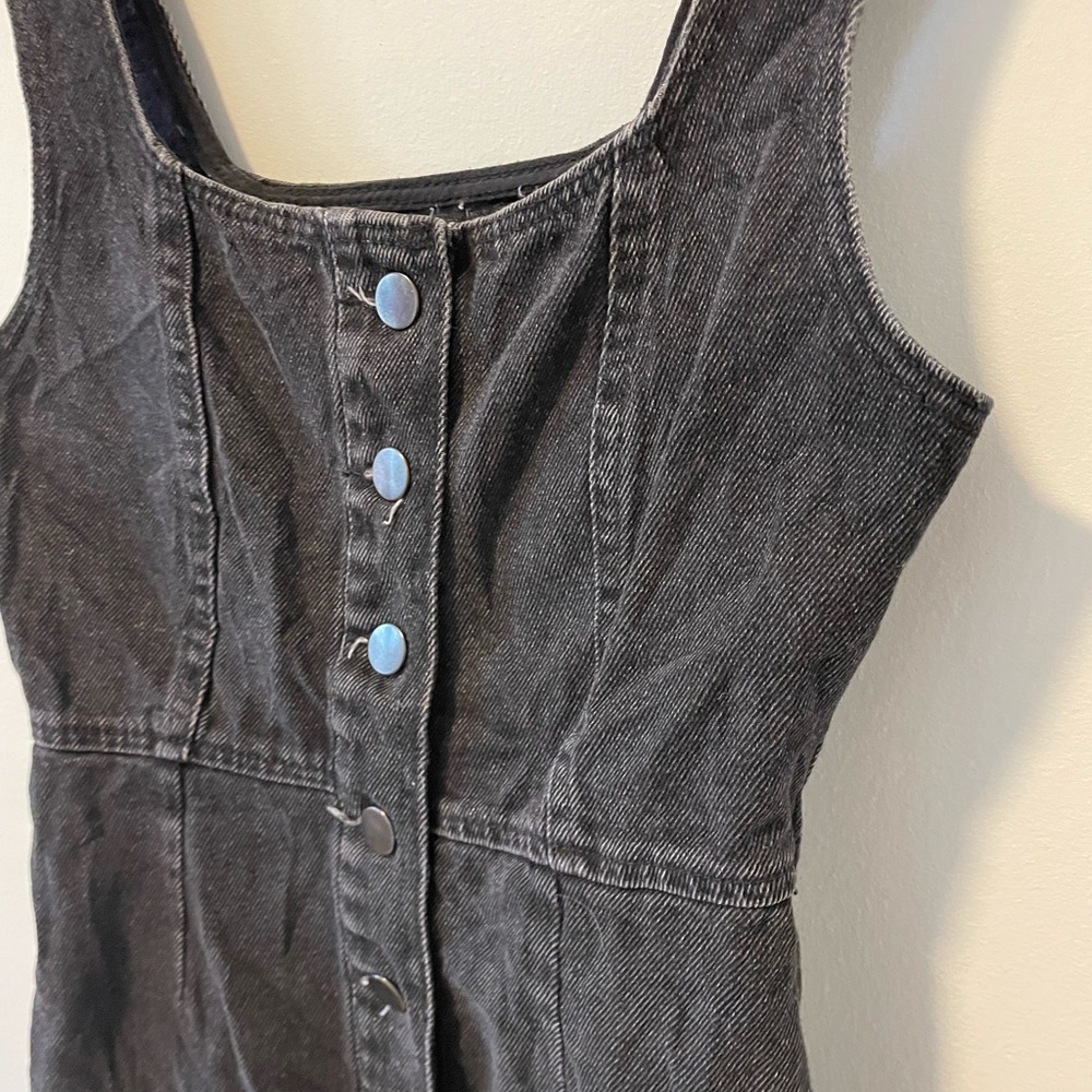 Urban Outfitters Black Denim Mini Dress - Picture 4 of 12